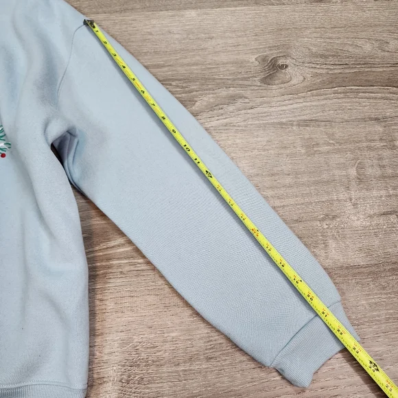 CARDINAL BIRD Graphic Pullover Blue Sweatshirt Crew Neck Collar Large - Picture 9 of 14